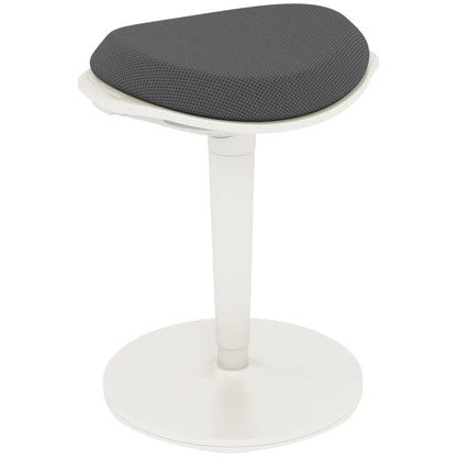 Standing Desk Stool, Ergonomic Wobble Chair, Adjustable, Grey Office Chairs Grey at Gallery Canada