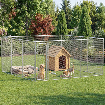 Dog Playpen, Walk-In Kennel, Galvanized Steel Frame, DIY Door Dog Kennels at Gallery Canada