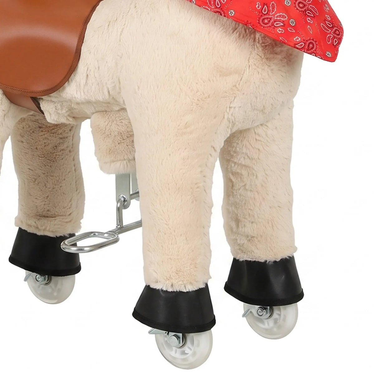 Kids Ride On Horse Toy, Plush Pony, Light Brown Rocking Horses at Gallery Canada
