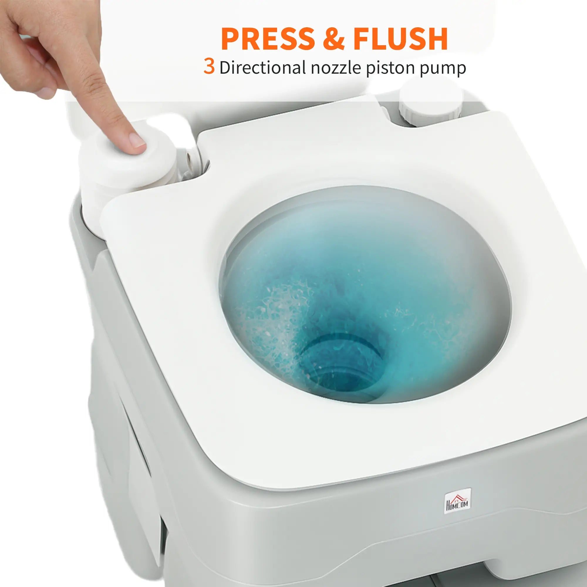 Portable Travel Toilet, Flushable Tank, Level Indicator, 5.3 Gallon (20L) Camping Toilets at Gallery Canada