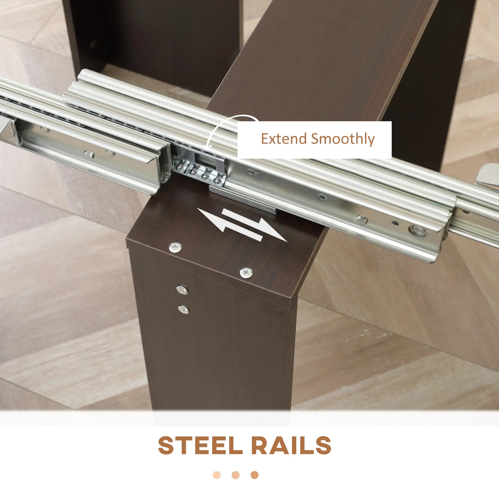 Extendable Dining Table, Expandable Kitchen Table, Seats 6, Dark Brown Bar Tables & Dining Tables at Gallery Canada
