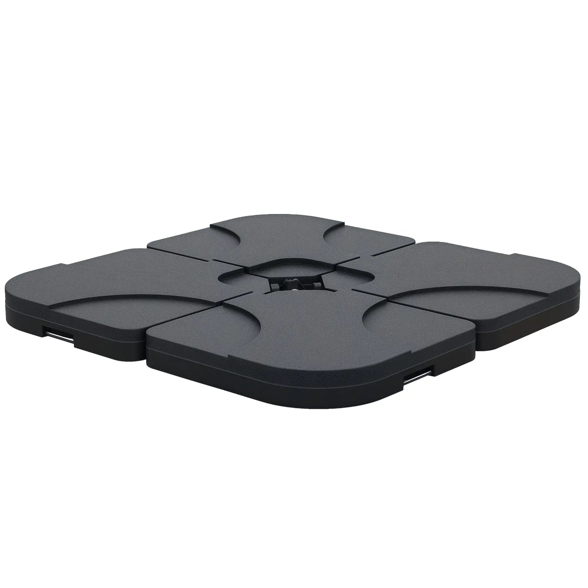 4pc Portable Umbrella Base Weights, Garden Parasol Stand, Black Umbrella Bases Black at Gallery Canada