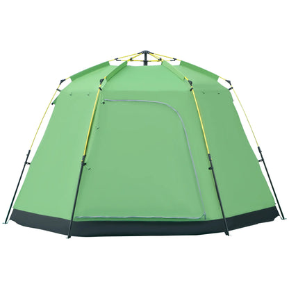 6 Person Instant Tent, 2-Tier Fabric With 4 Windows, Portable Camping, Green Camping Tents at Gallery Canada