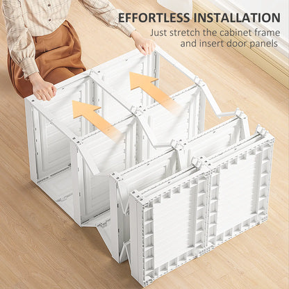 Portable Wardrobe Closet, Folding Clothes Storage Organizer, White Clothing Storage at Gallery Canada