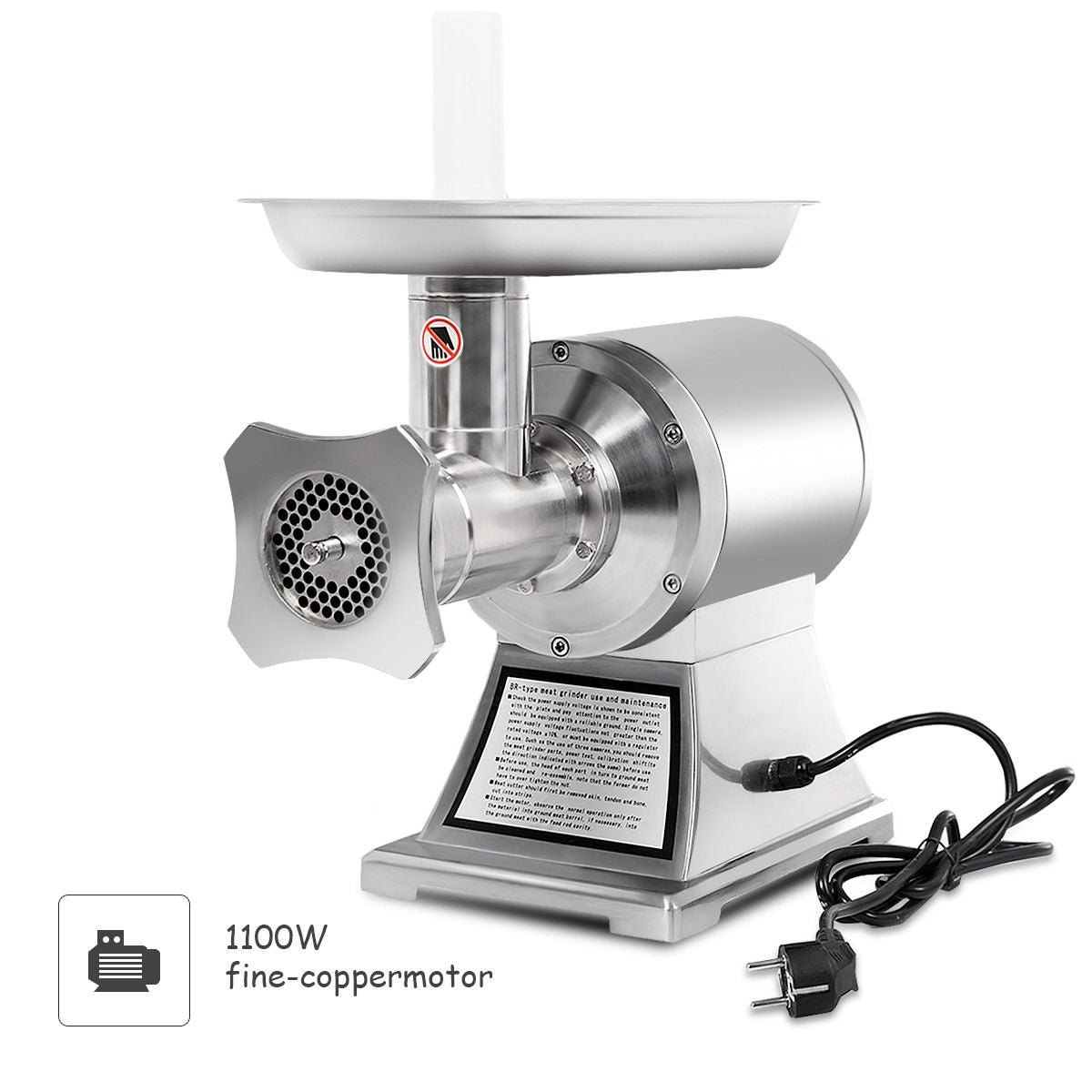 1100W Stainless Steel Heavy Duty #22 Electric Meat Grinder Food Grinders & Mills at Gallery Canada