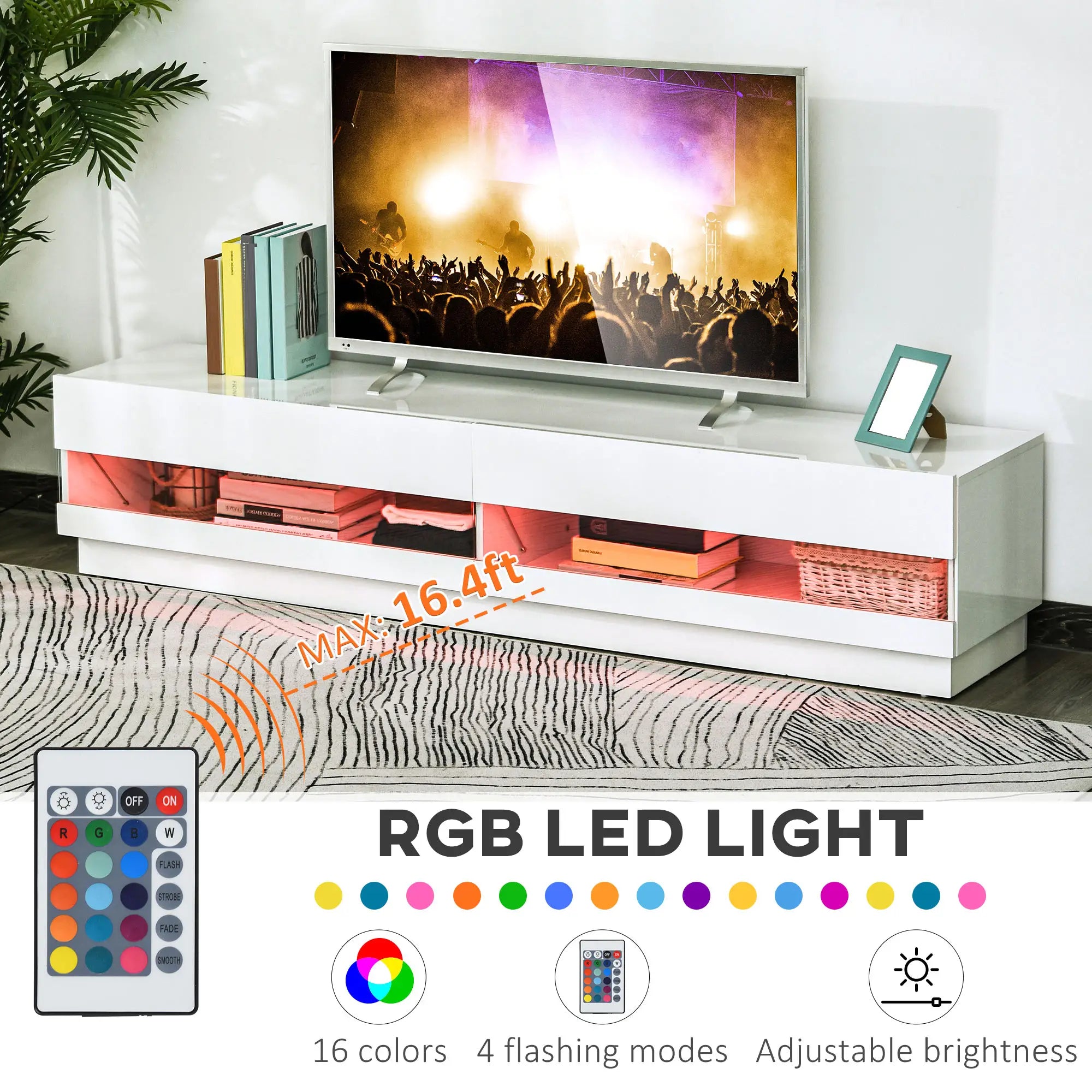 Lighted TV Stand for 75