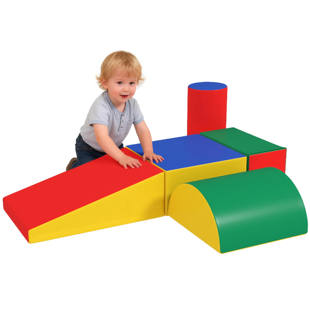 5 Piece Climb, Crawl Activity Playset, Soft Foam, Toddler Toy Baby Gym & Playmats at Gallery Canada