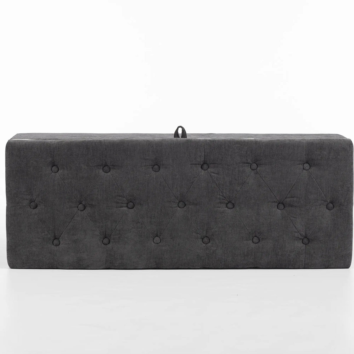 Upholstered Storage Ottoman Bench, 264 LBS Capacity, Dark Grey Storage Ottomans & Benches at Gallery Canada