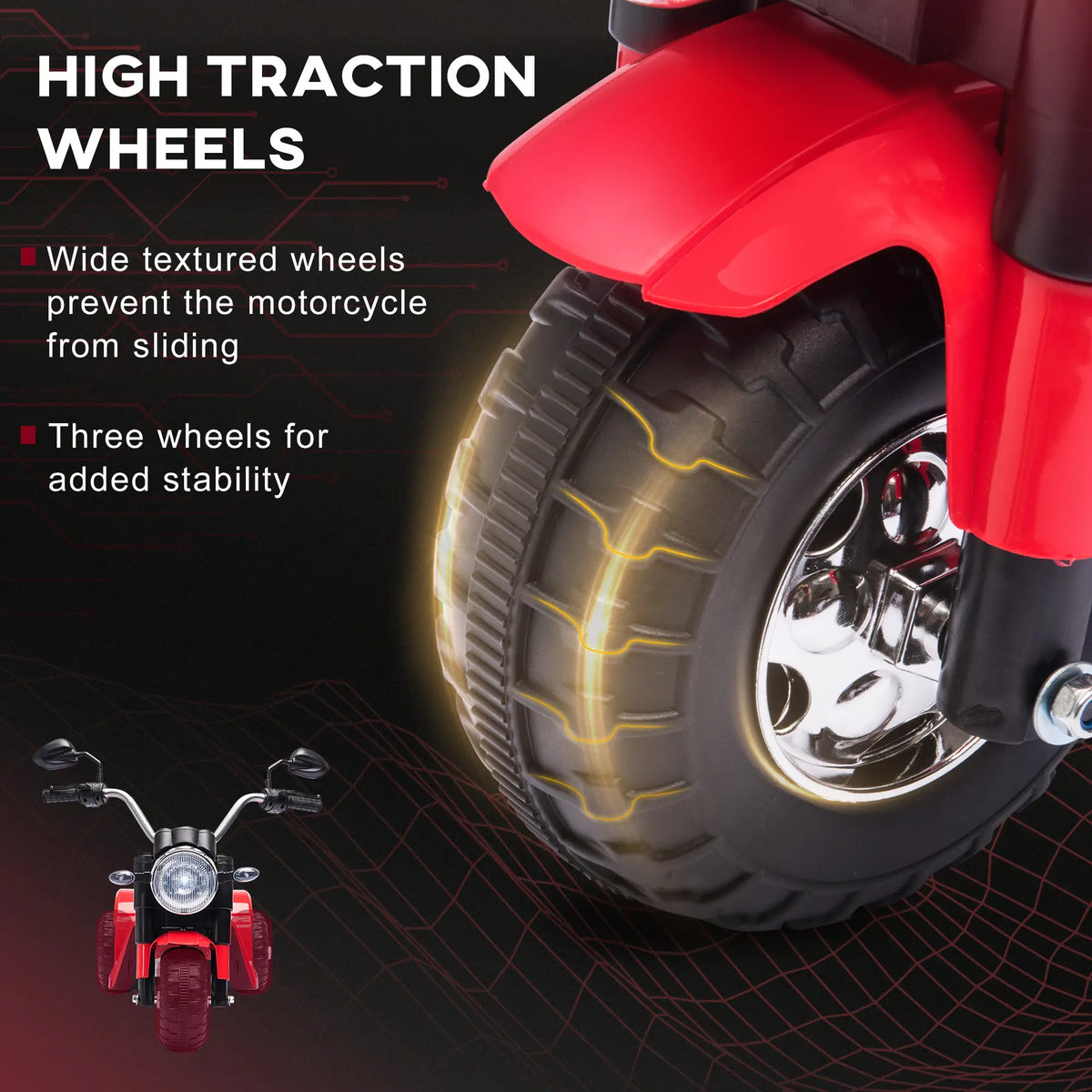 Kids Electric Motorcycle 6V, 18-36 Months, Red Electric Motorcycles at Gallery Canada