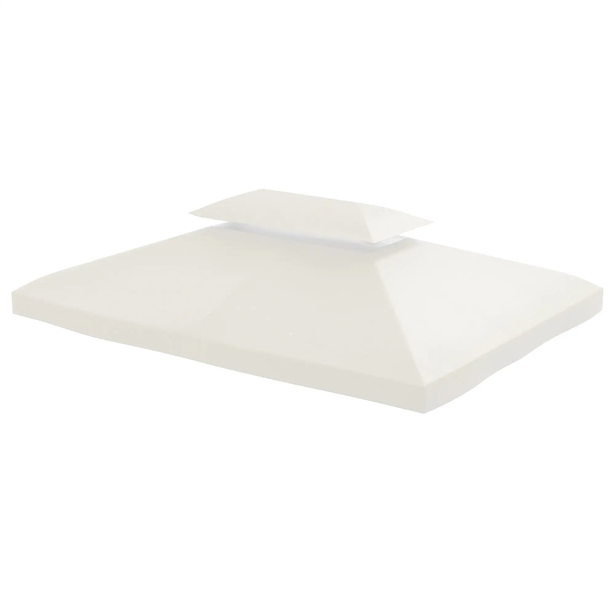 13'x10' 2 Tier Gazebo Top Only, UV Cover, Cream White Gazebo Canopy Replacement at Gallery Canada