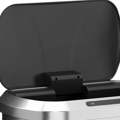 Automatic Trash Can, 13.2Gal / 50L, Touchless, Soft-Close Lid, Silver Kitchen Trash Cans at Gallery Canada