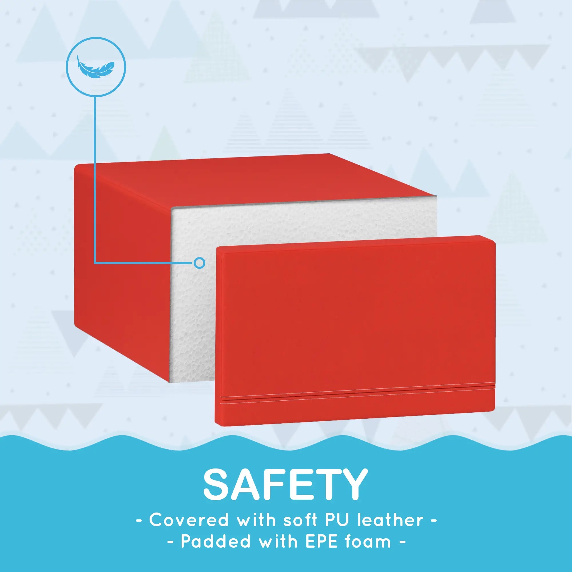 2-Piece Kids Foam Play Set for Crawl, Climb, Dark Blue Baby Gym & Playmats at Gallery Canada