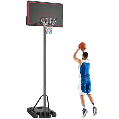 Portable Basketball Hoop, 4.4-10ft Adjustable Height With Wheels Basketball at Gallery Canada