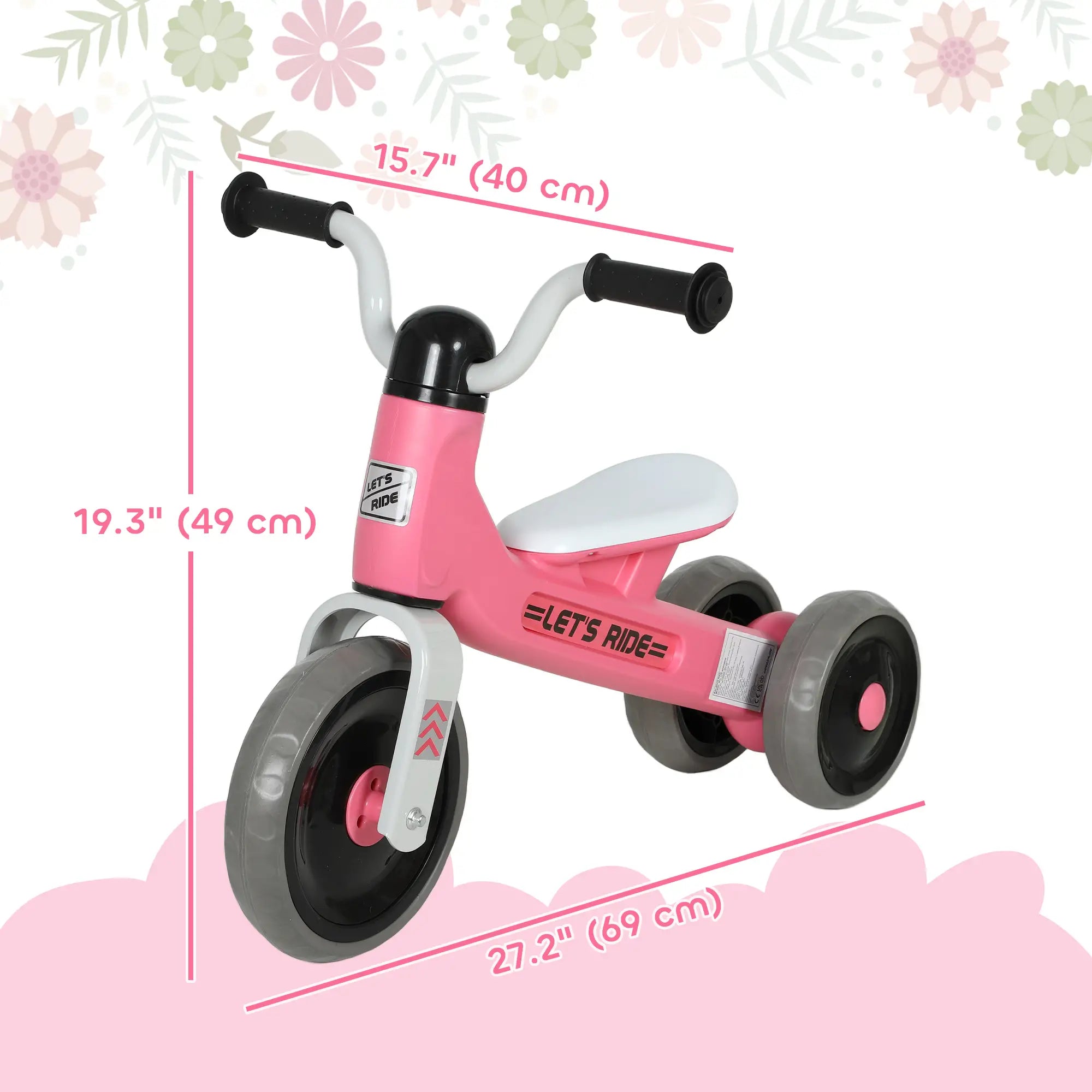 Toddler Balance Bike, 12-36 Months, No Pedal, 3 Silence Wheels, Green Riding & Rocking Toys at Gallery Canada