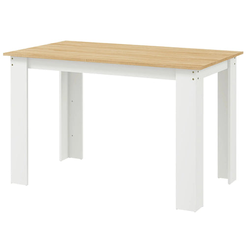 Kitchen Table for 4-6, Wood Effect Dining Table, Oak