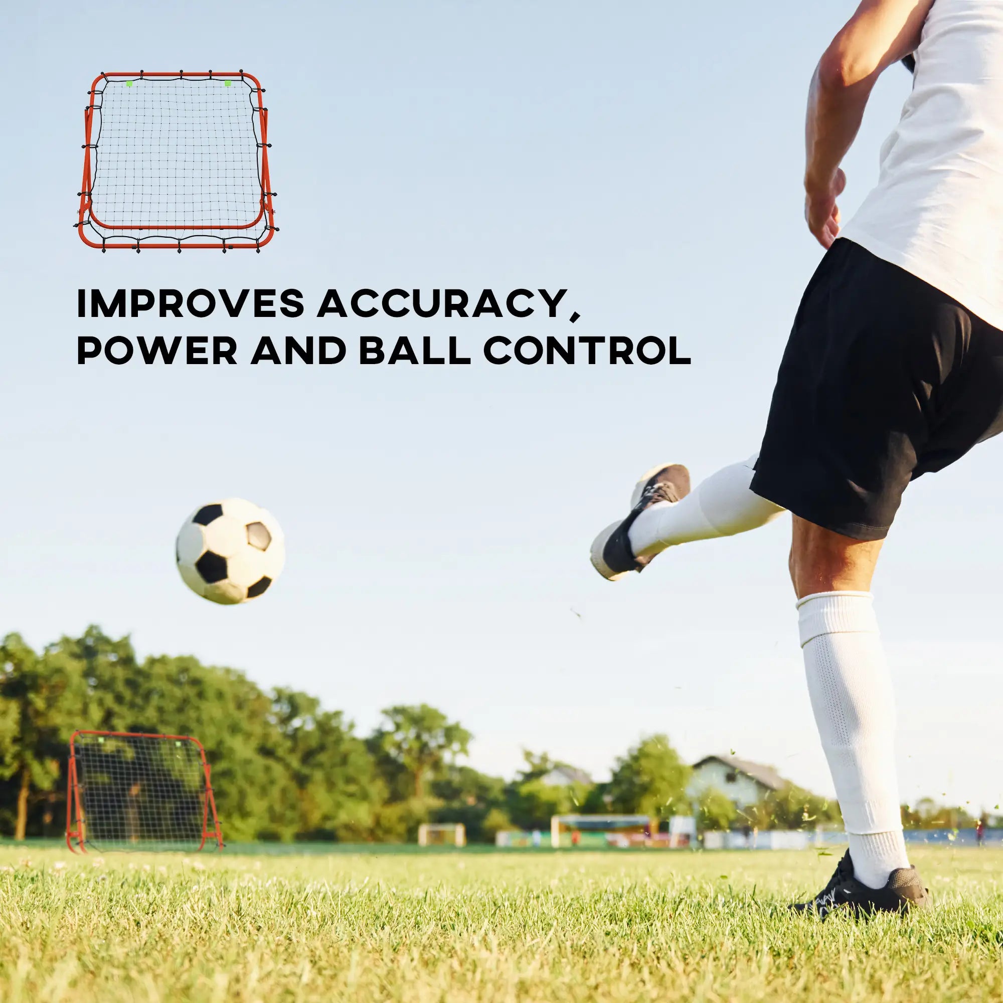 Volleyball Rebounder Net, Adjustable Soccer Rebounder, Baseball Training Aid, Red Football at Gallery Canada
