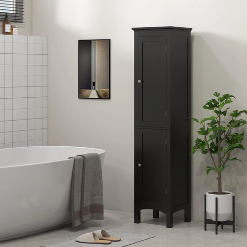 Tall Bathroom Cabinet, Freestanding Storage Organizer, 15