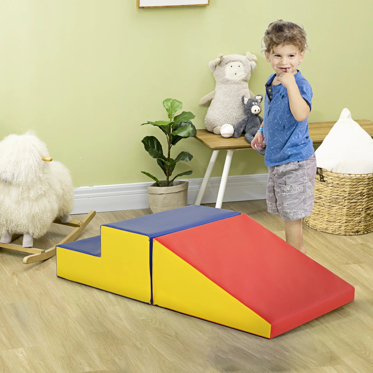 2-Piece Climb Crawl Activity Soft Play Set, Foam Blocks Playset, Multi-colour Baby Gym & Playmats at Gallery Canada