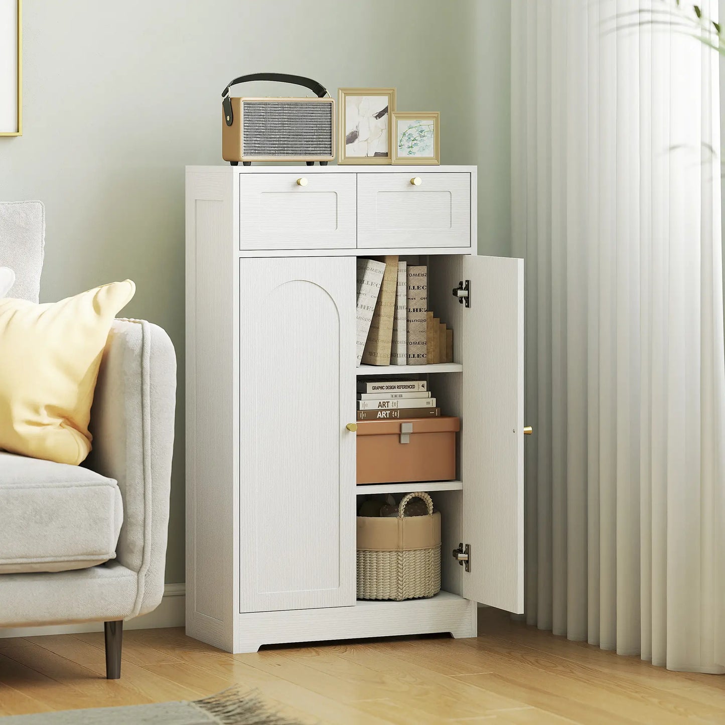 Bathroom Floor Cabinet With 2 Drawers, White Freestanding Bathroom Cabinets at Gallery Canada