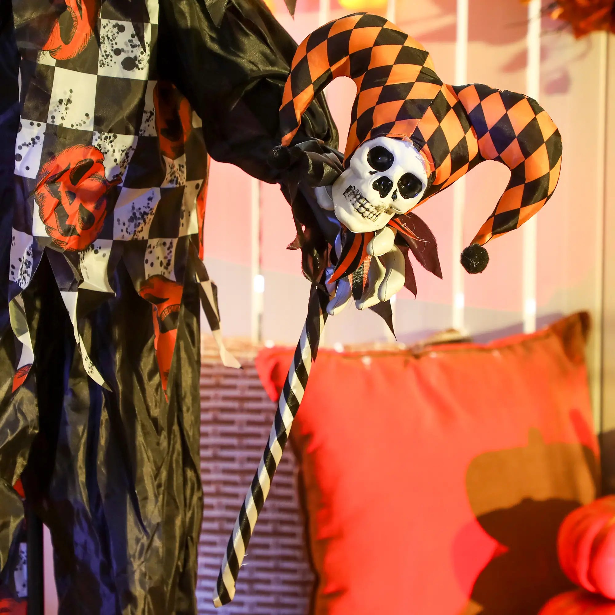 Life Size Animated Clown, Red Light Up Eyes, Sound Activated Decorations, Red Halloween Decorations at Gallery Canada