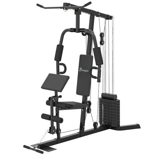 Multi-Exercise Home Gym, 99lbs Weight Stack, Full Body Workout