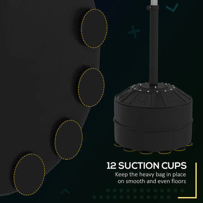 Freestanding Boxing Punch Bag, 63"-80.7" Adjustable Height, Black Strength Training Equipment at Gallery Canada