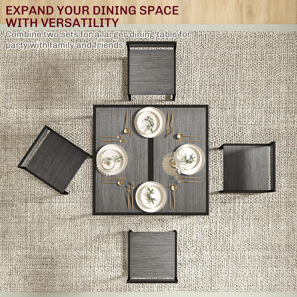 Industrial Dining Set For 2, Kitchen Table With Chairs Dining Table Sets at Gallery Canada