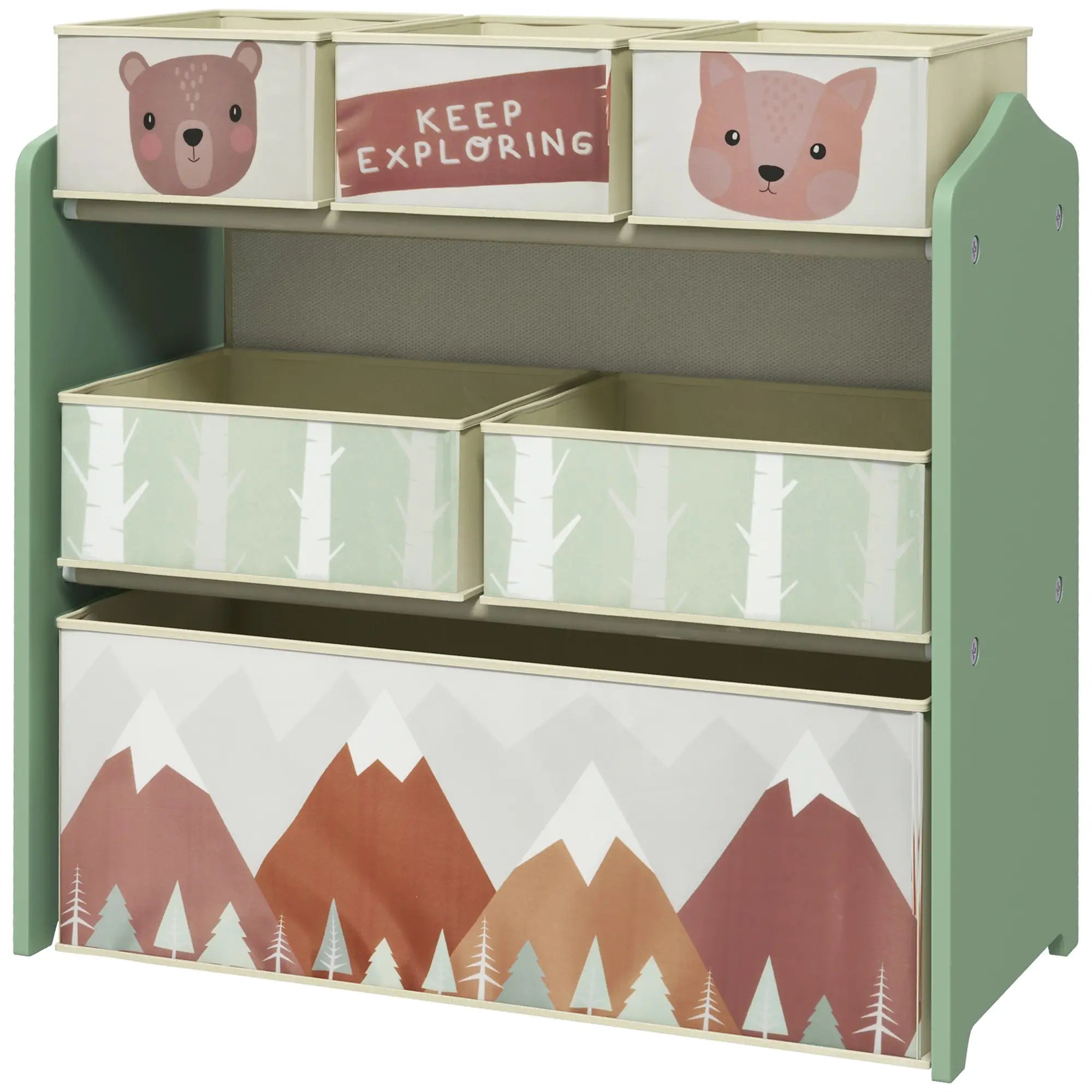Toy Organizer With 6 Storage Bins, 25