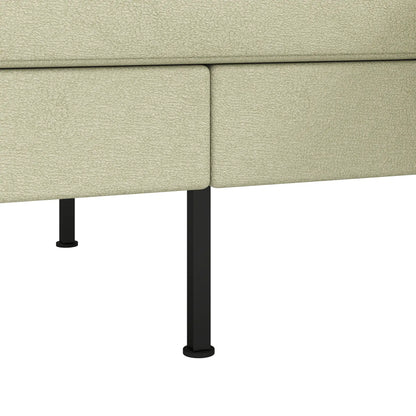 78" L-Shaped 3-Seater Sofa with Ottoman, Beige, Beige L Shaped Couchs at Gallery Canada
