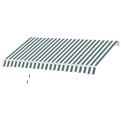 Retractable Patio Awning 8x7 ft, Water Resistant UV Aluminum Frame Deck Awnings at Gallery Canada