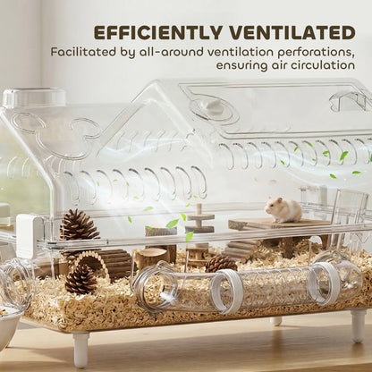 8 In 1 Hamster Cage With Accessories, 21.5" x 11.8" x 12.6" Hamster Cages at Gallery Canada