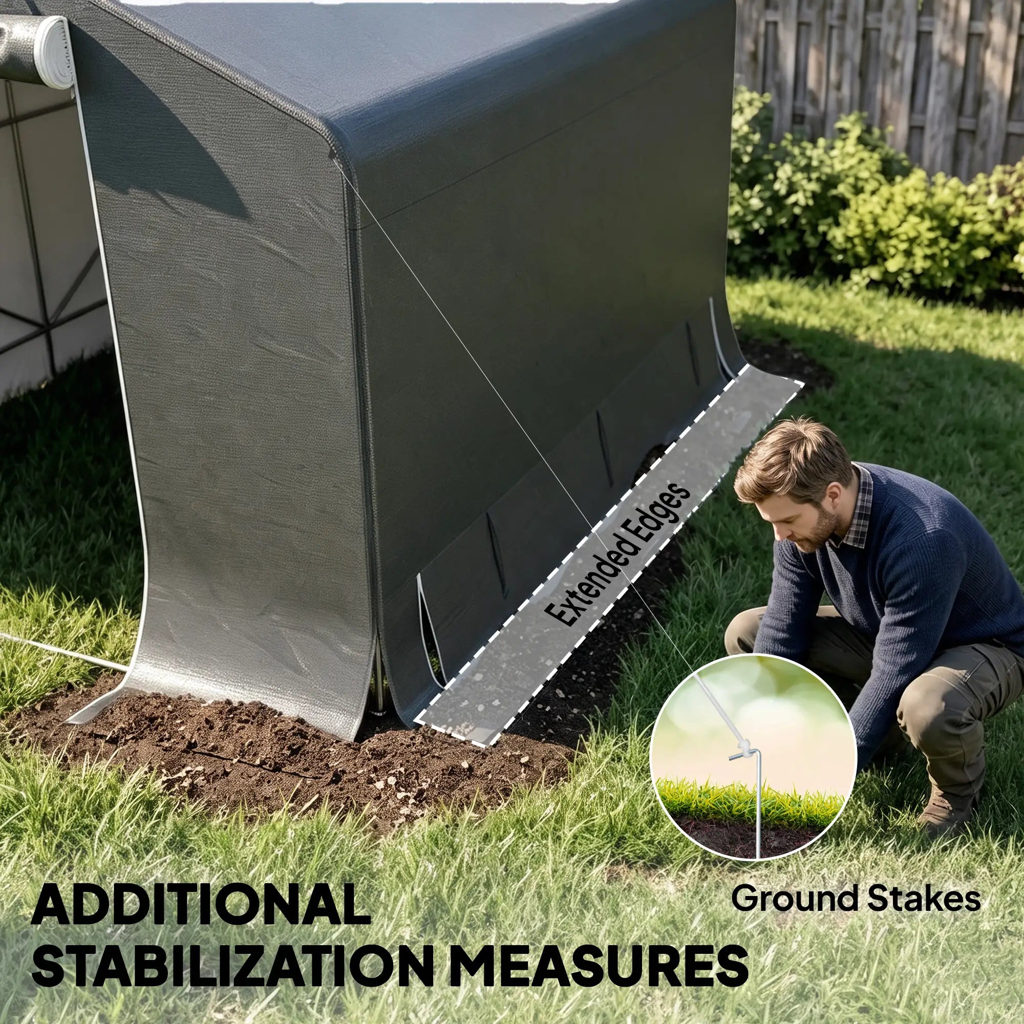 10' x 10' Portable Shed, Waterproof Bike Tent, Dark Grey Sheds at Gallery Canada