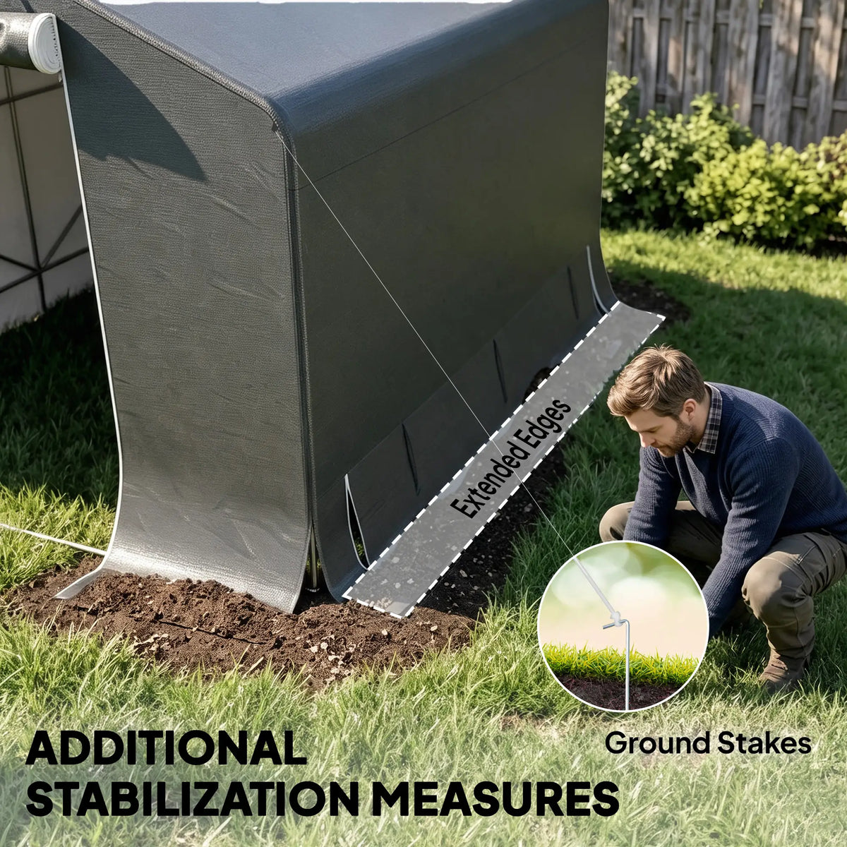 10' x 10' Portable Shed, Waterproof Bike Tent, Dark Grey Sheds at Gallery Canada