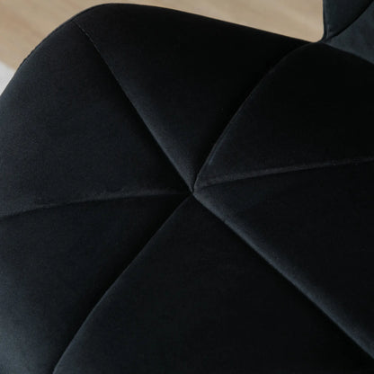 Adjustable Height Fabric Bar Stool Set of 2, Swivel Seat, Black Bar Stools at Gallery Canada