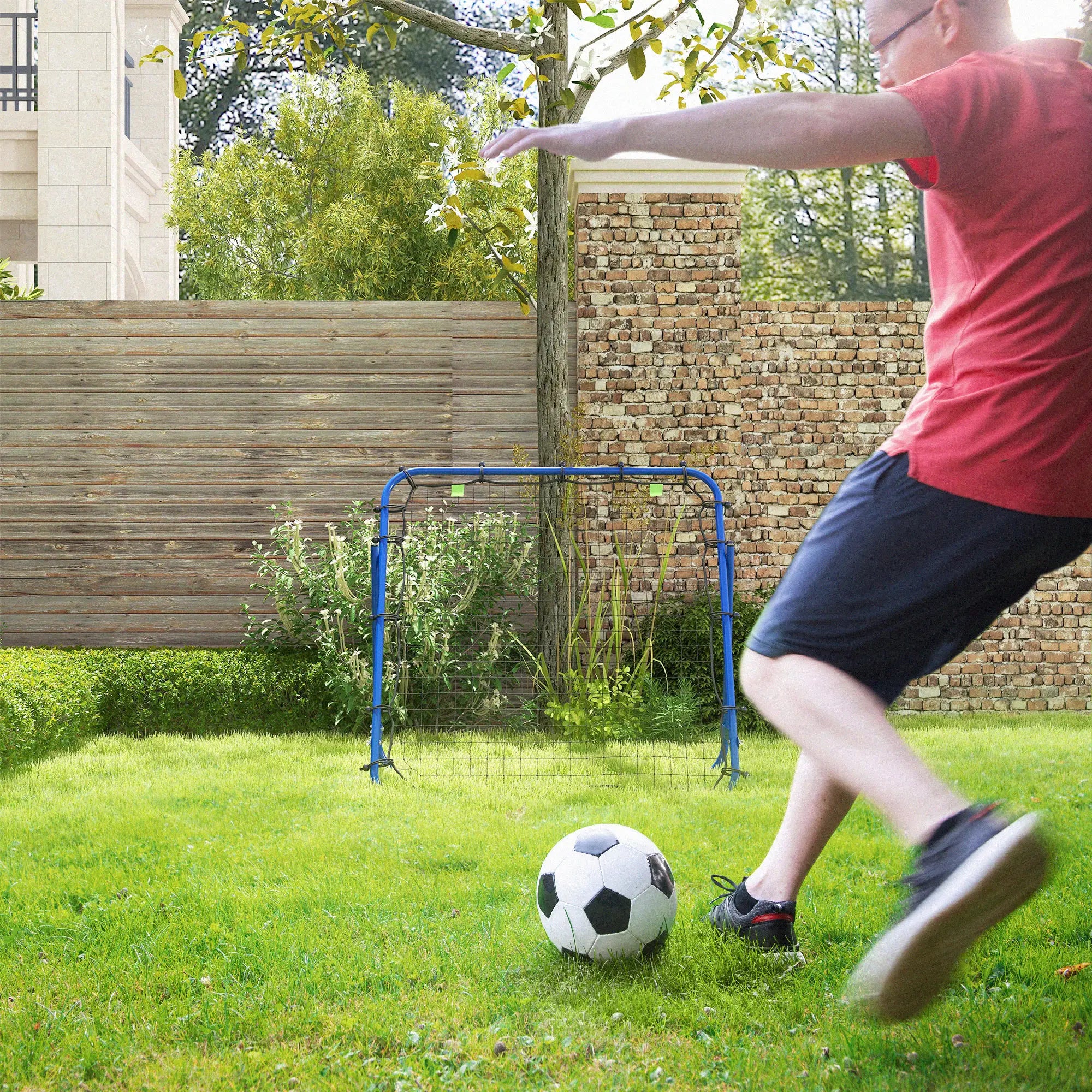 Volleyball Rebounder Net, Adjustable Soccer Rebounder, Blue Football at Gallery Canada