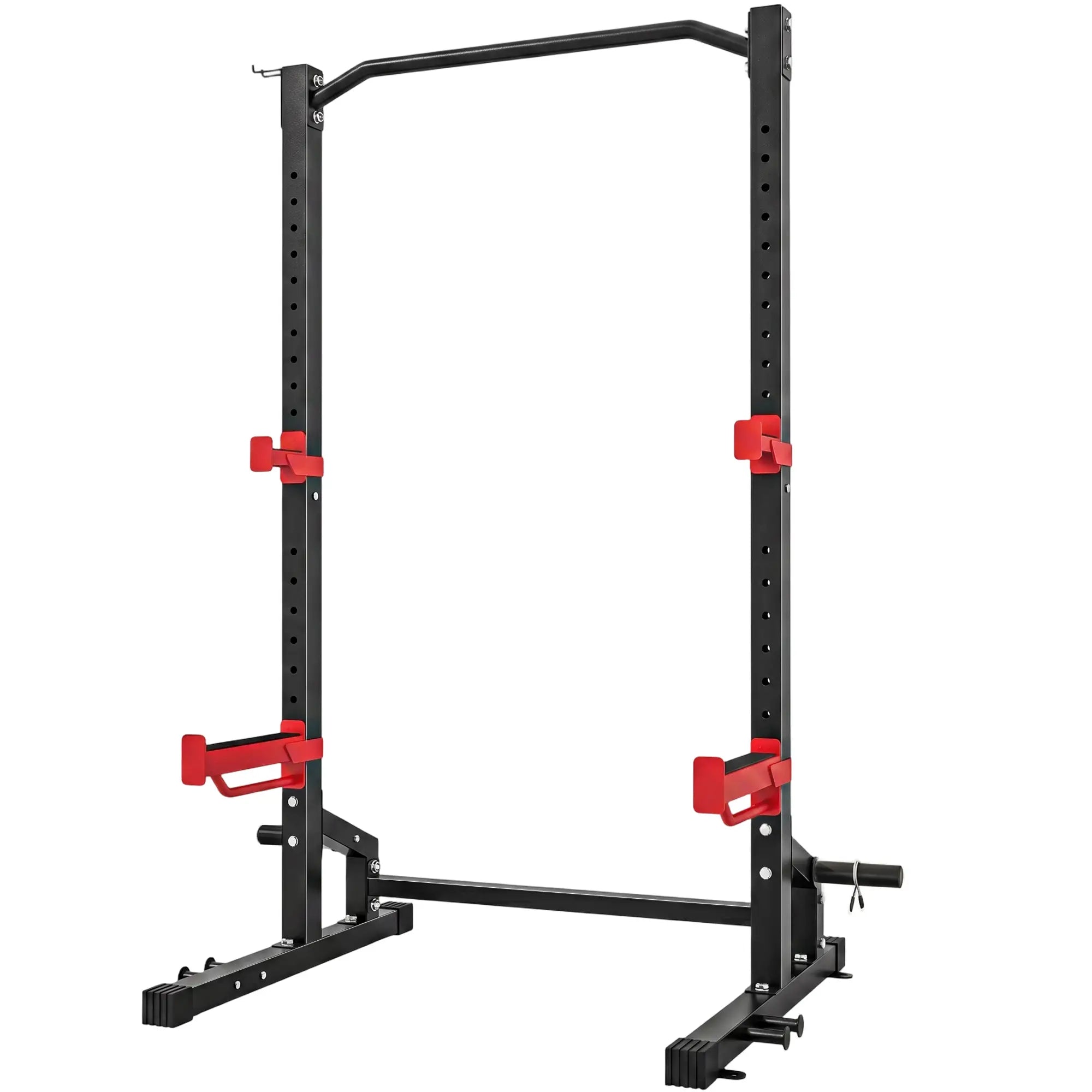 Power Cage Squat Rack, 1100LB, Pull-Up Bar, J-Hooks, Plate Storage Power Towers Black at Gallery Canada