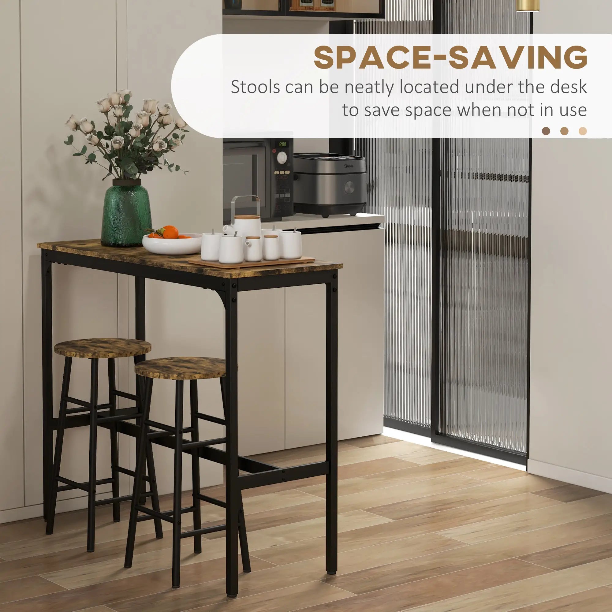 Counter Height Bar Table And Chairs Set, 2-Piece Dining Set Bar Sets at Gallery Canada
