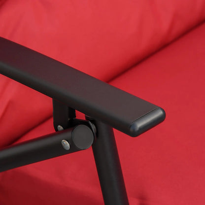 Folding Camping Chairs With Adjustable Backrest, 2 Pack, Red Patio Chairs at Gallery Canada