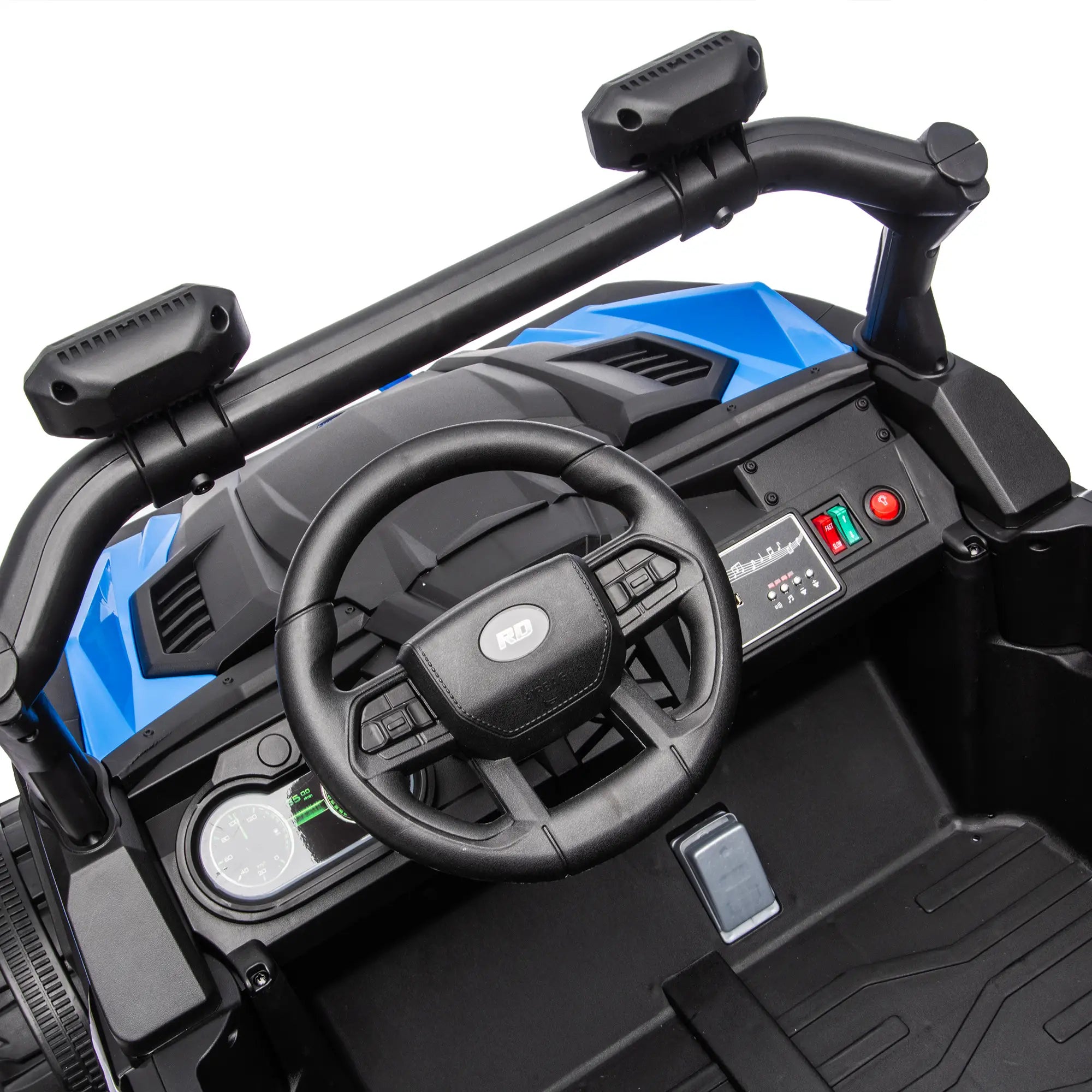 24V 2 Seater Ride On Truck, Remote, Dual Motors, Blue Electric Toy Cars at Gallery Canada