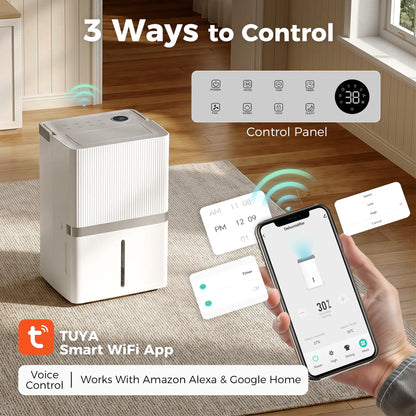 100 Pint Smart Dehumidifier, 5200 Sq Ft, WiFi, App Control Home Dehumidifiers at Gallery Canada