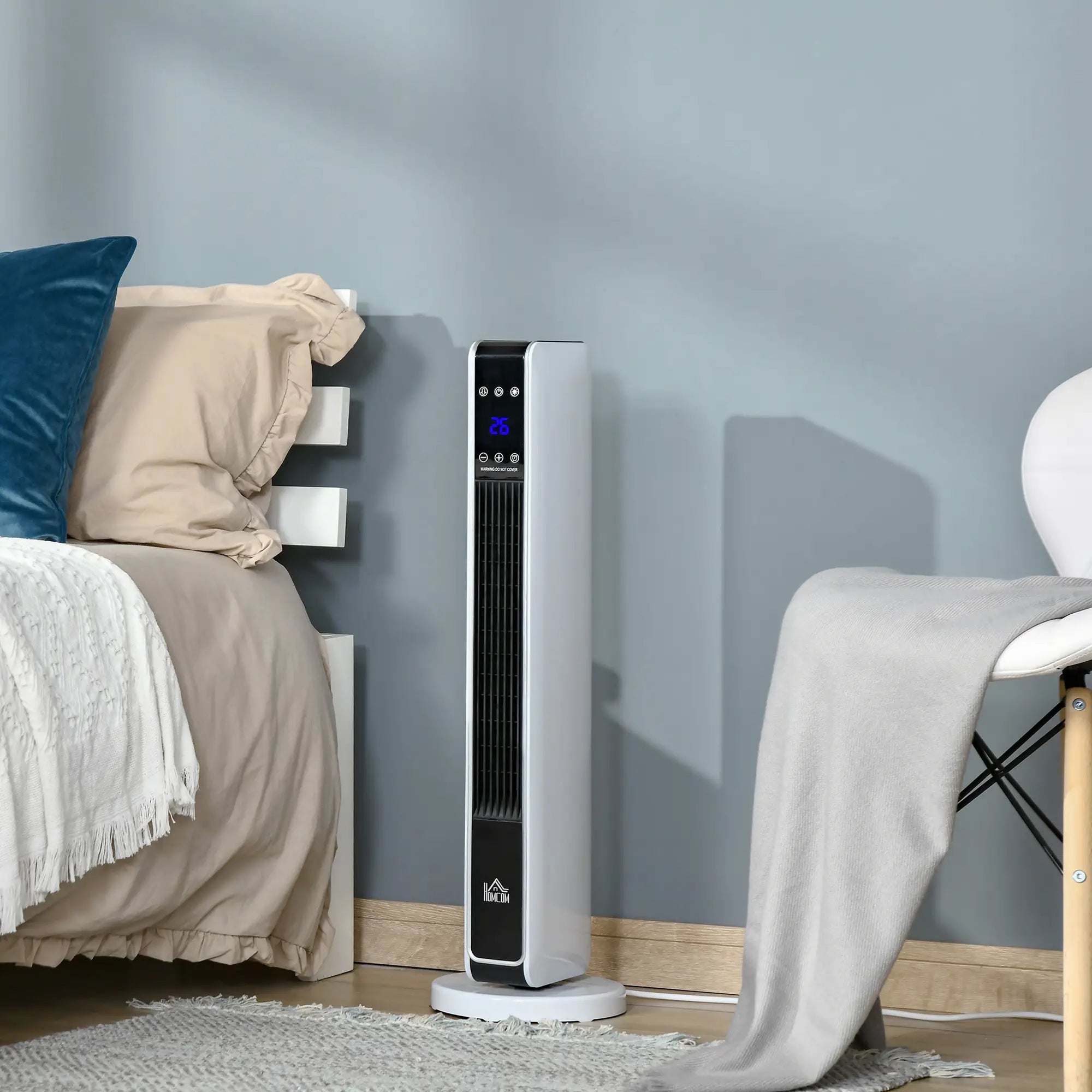 Ceramic Tower Heater, Oscillating, Remote, Timer, 750W/1500W Electric Tower Heaters at Gallery Canada