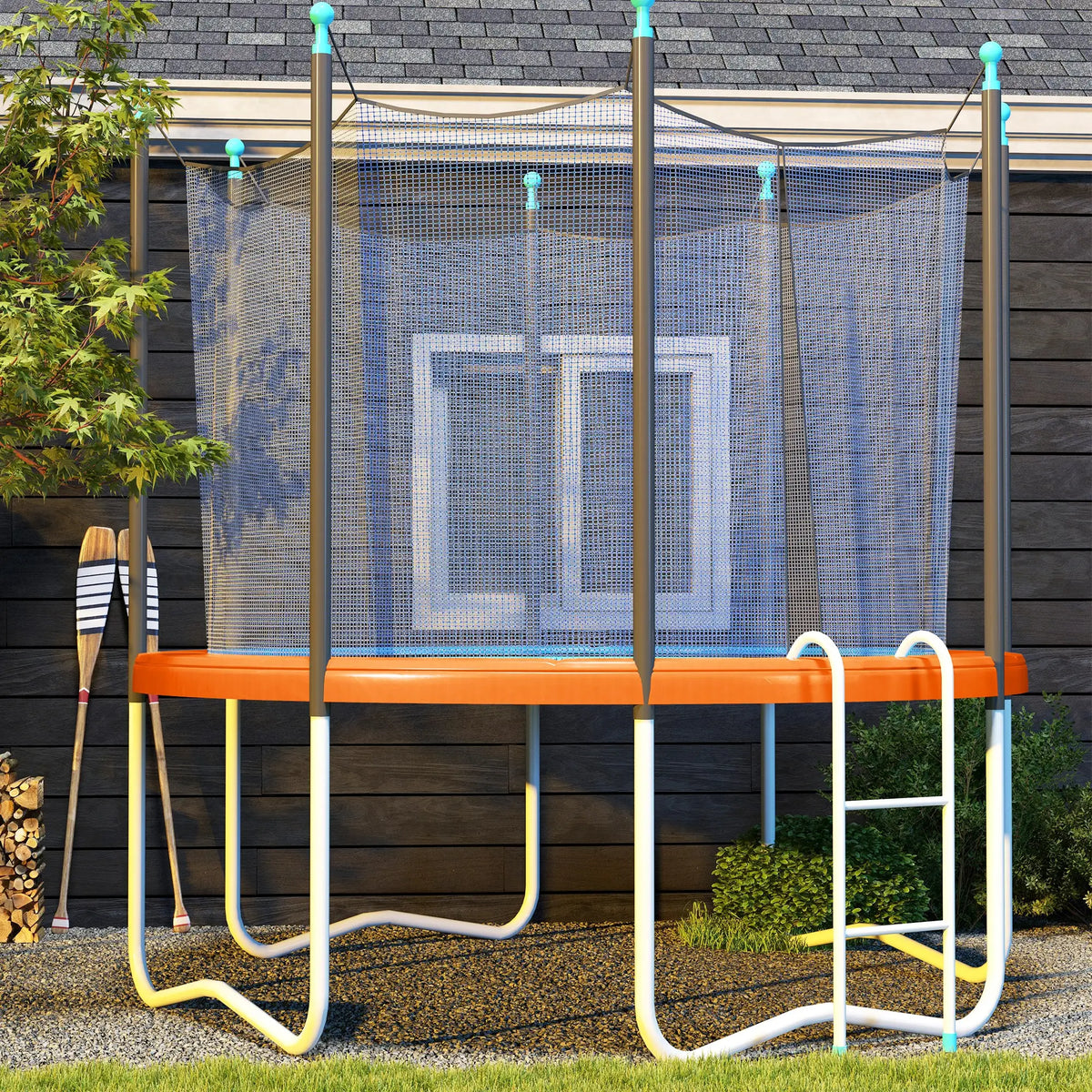 14ft Trampoline Replacement Pad, Jump Bounce Exercise, Light Orange Trampolines at Gallery Canada
