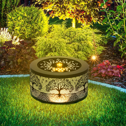 Outdoor Water Fountain with LED Lights, 10" Tall, Black Water Fountains at Gallery Canada