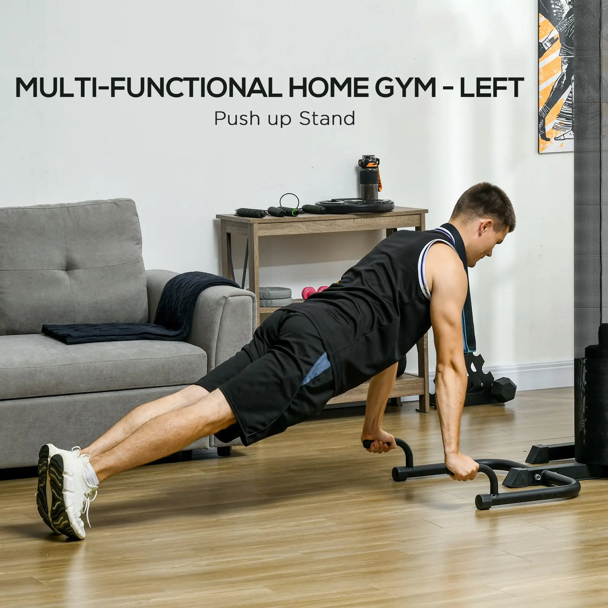 Home Gym Equipment, Workout Station with Bench, Push Up Stand, Dip Station, 143lbs Power Towers at Gallery Canada
