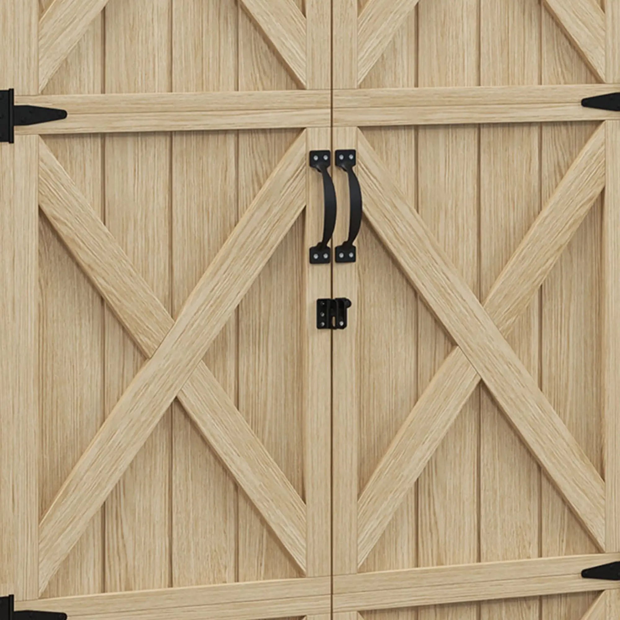 Wooden Outdoor Storage Cabinet, Garden Shed, Waterproof Asphalt Roof, Lockable Doors, Natural Sheds at Gallery Canada