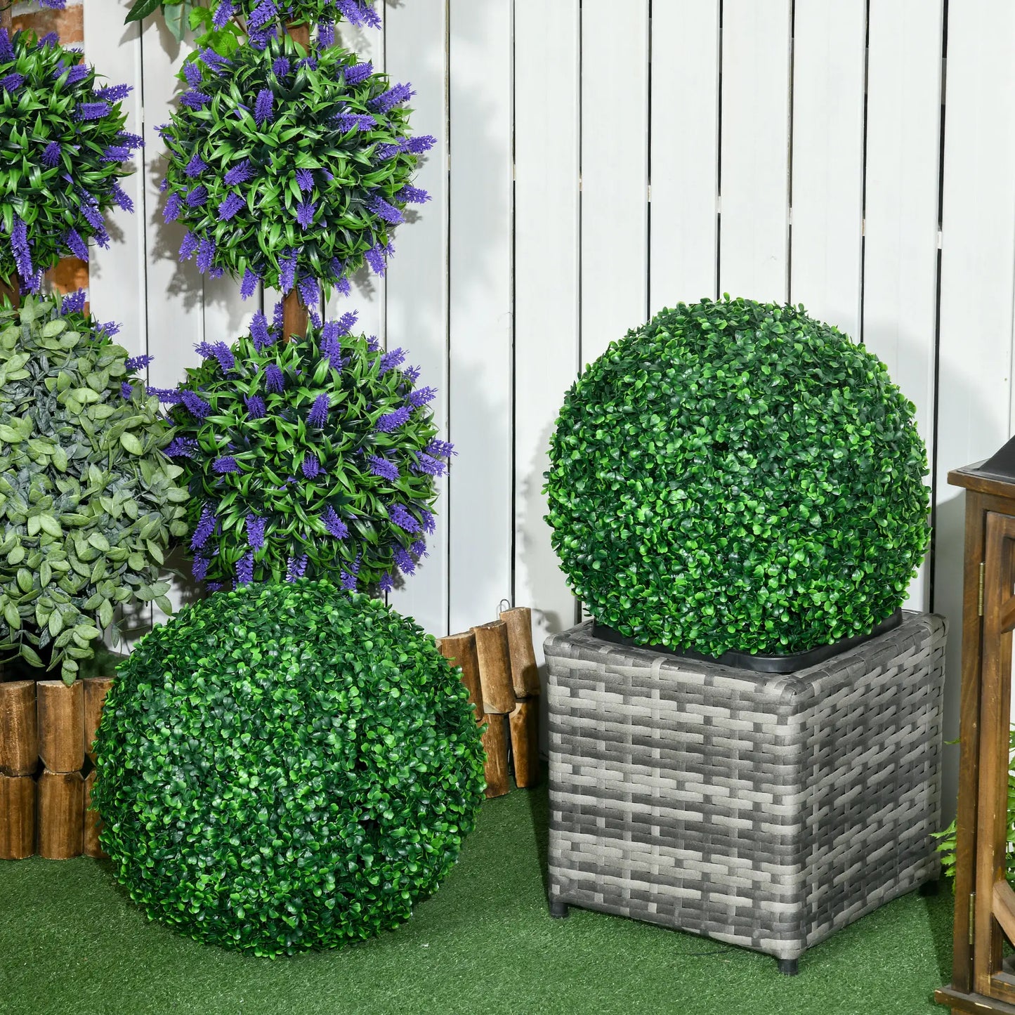 Artificial Tree Boxwood Topiary Balls, 15.7 Inch, 2 Pack Artificial Trees at Gallery Canada