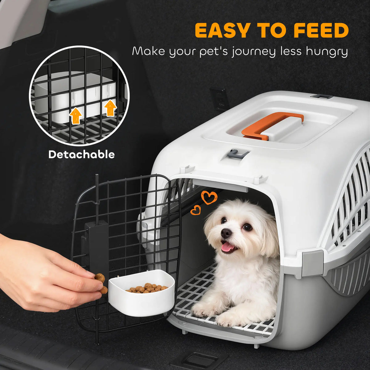 Airline Approved Pet Carrier, Steel Wire Door, Water Bowl, Car Airplane Outdoor Dog Cages & Crates at Gallery Canada