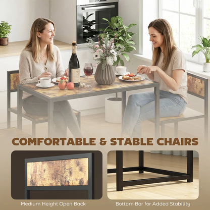 Industrial Dining Set For 2, Kitchen Table And Chairs Dining Table Sets at Gallery Canada