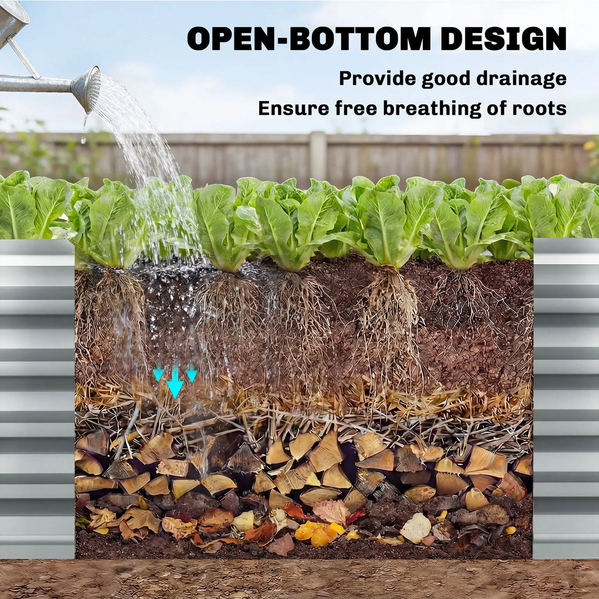 8 x 1.3 x 1.5ft Galvanized Raised Garden Bed, Outdoor Planter Box, Silver Galvanized Planter Boxes at Gallery Canada