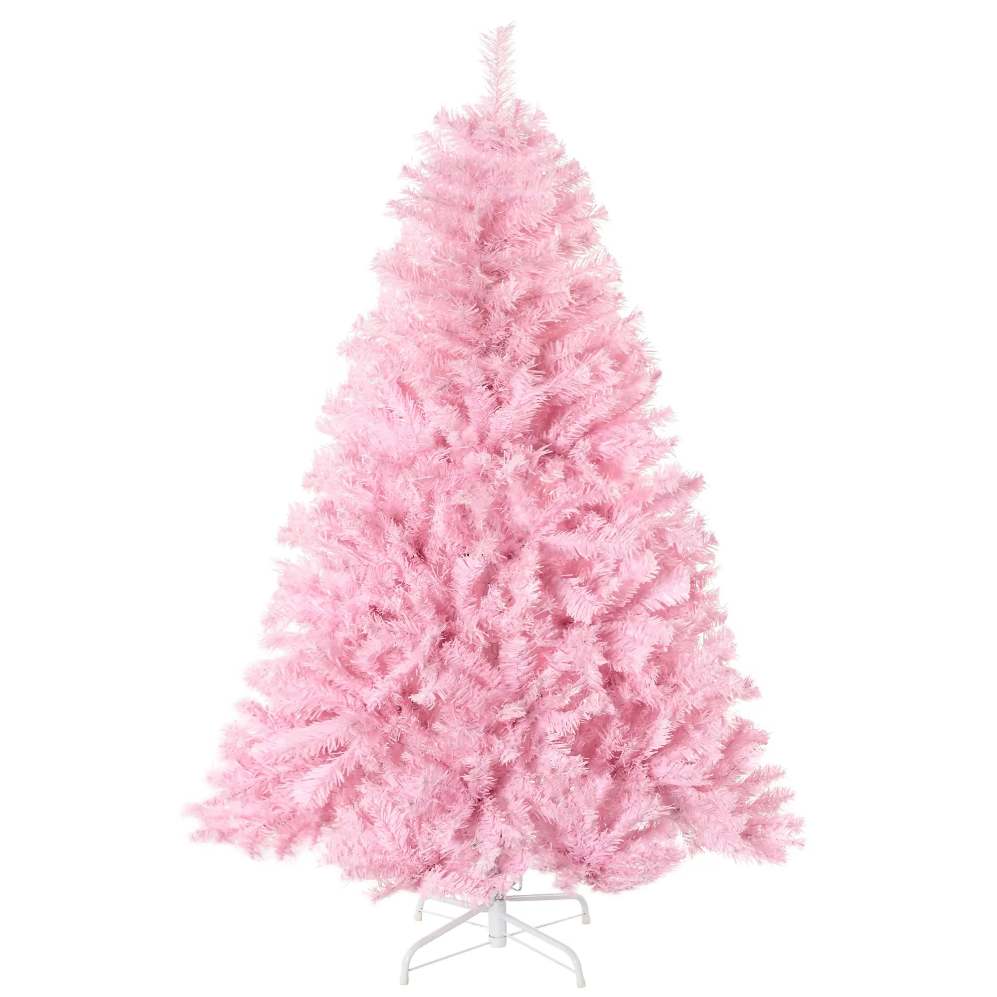 5' Artificial Christmas Tree, Auto Open, Steel Base, Indoor, Pink Artificial Christmas Trees Pink at Gallery Canada